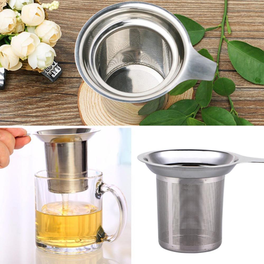 Fine Sieve Mesh Tea Infuser 304 Stainless Steel Tea Strainer Multifunctional Tea Filter Spices