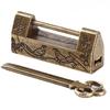 JJYY Vintage Antique Chinese Old Lock Retro Padlock Jewelry Wooden Box Padlock Lock for Suitcase Drawer Cabinet