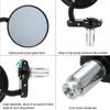 Univerzální Motocykl Řidítka Konec Zpětné Zrcátko Pro Honda Cb500 Cb650r Cafe Racer Pro Yamaha Mt07 Mt09 Mt 09 Pro