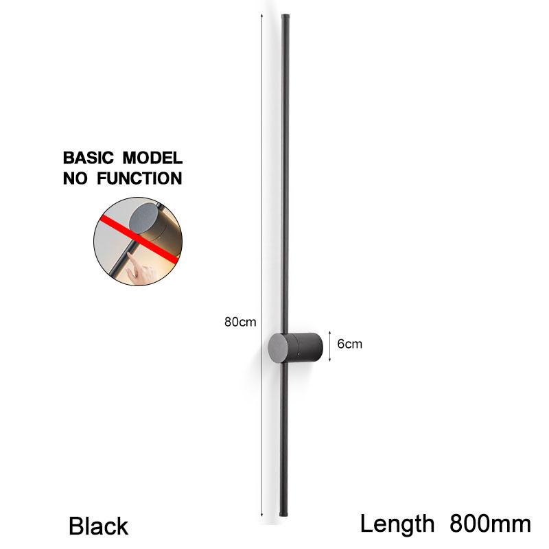 

Черная медная светодиодная длинная полоса настенных светильников, настенное освещение для ТВ-фона в гостиной, внутреннее вращающееся светодиодное настенное бра для коридора Warm White 3000k