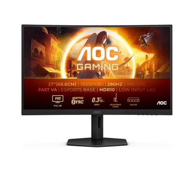 27" AOC G4 C27G4ZXU Curved Screen - Full HD - 0.3 Ms - 300 Cd/m² - HDMI, DisplayPort, USB