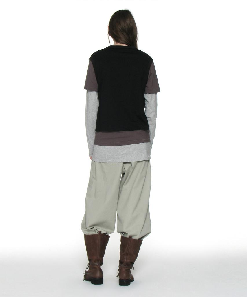 PARTIMENTO WOMEN (Set) 3 In 1 Essential Layered Tee_Black