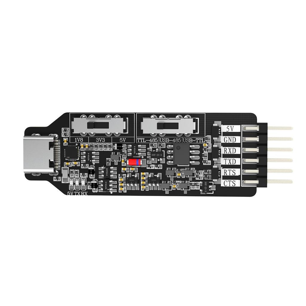 Type-C USB to TTL RS485 Serial Port Module with CH340 Microcontroller Programming Cable