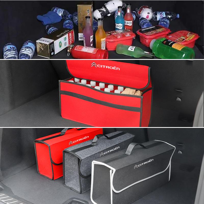 Citroen Car Trunk Organizer Box Large Capacity Folding Storage Bag For C1 DS3 C2 C3 Vts C4 Saxo C4L C5 C6 C8 Xsara C3-XR Picasso