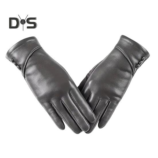 

1 пара зимних перчаток для велоспорта, морозостойкие, с плюшевой подкладкой, для сенсорного экрана, ветрозащитные, из искусственной кожи, однотонные, нескользящие, для холодной погоды на открытом воздухе