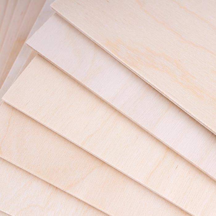 Panneaux Contreplaqué Creative Deco Carré | Pyrogravure DIY | Bouleau naturel 400 x 400 x 3 mm – Lot de 20