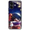 Tempered Glass Phone Case For Vivo V50 Lite VivoV50 VIVOV60 V40 V30 Lite Pro Shockproof  Cover Christmas Painted Fundas Coque