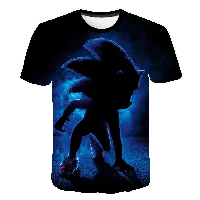 New Summer Cartoon 3D Print T-Shirt Quick Drying Short Sleeve Fashionable Boys' Girls' Tops