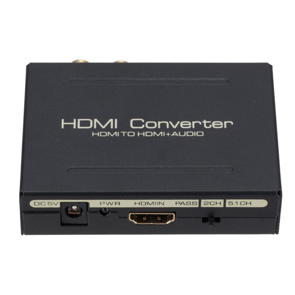 HDMI Audio Extractor: HDMI to HDMI + SPDIF + R/L Audio Converter with 5.1 Decoder