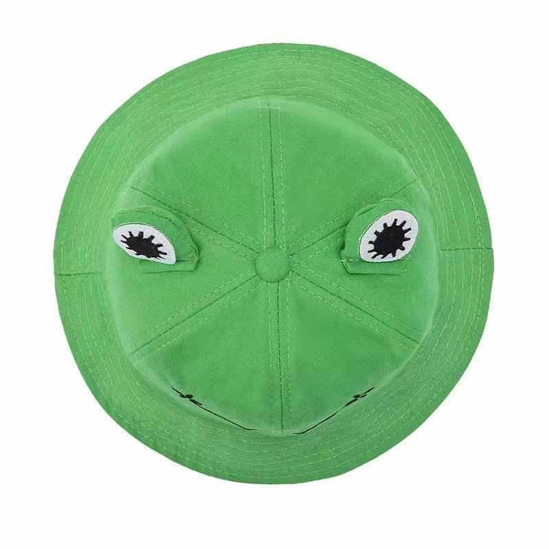 Cross-Season Cartoon Frog Fisherman Hat - Casual, Versatile Sun Hat In Korean and Japanese Literary Styles.