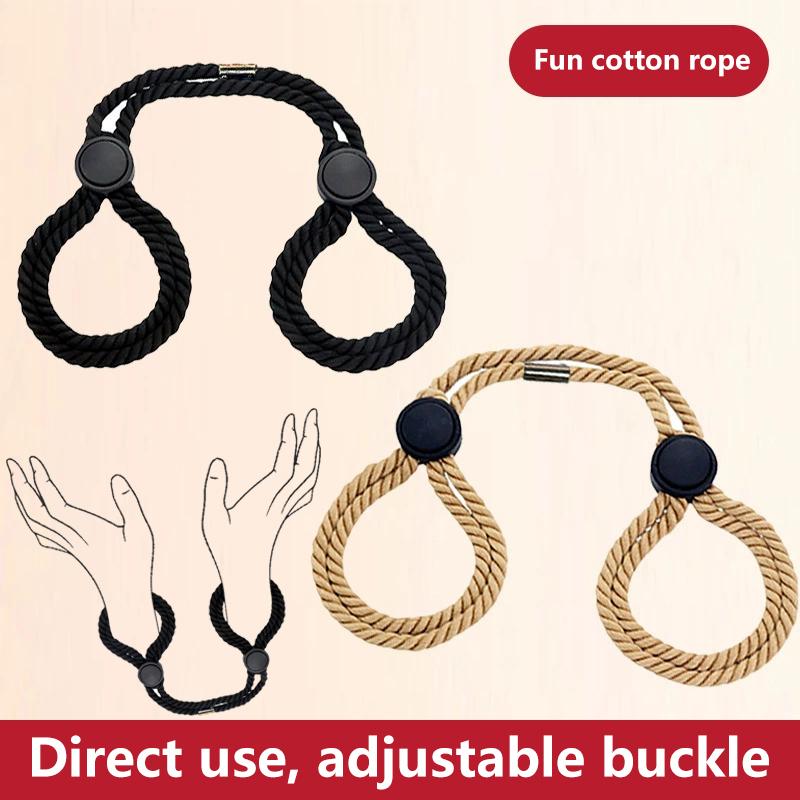 Sex Handcuff Hand Restraint Erotic Shackle Binds Sex Rope Slave Bondage Sexope Ankle Cuffs Backhandcuff Easy To Use Toy