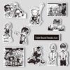 Jibaku Shonen Hanako-kun Anime Stickers & Merch: Yashiro Nene Diary, Notebook, Phone Case - Black & White Collage