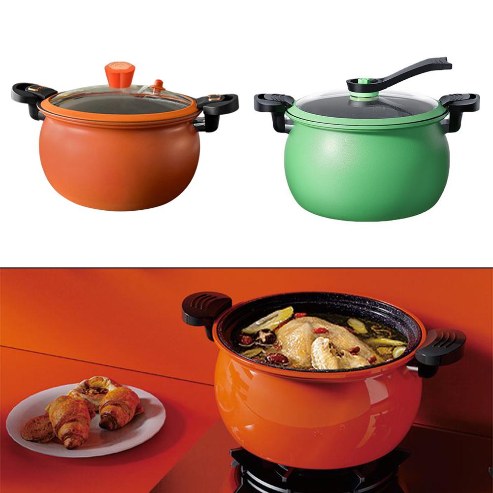 Efficient Cooking Pressure Stew Pot Easy Cleanup High-quality Materials Pressure Release Valve Quick Meal Preparation