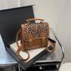Niche Design Leopard Print Trend Backpack New Fashion Casual Portable Shoulder Messenger Bag Backpack