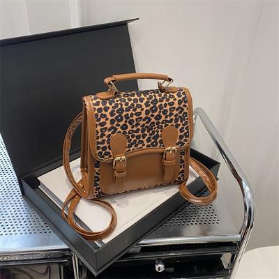 Nischendesign Leopardenmuster Trend Rucksack Neue Mode Lässig Tragbar Schulter Umhängetasche Rucksack