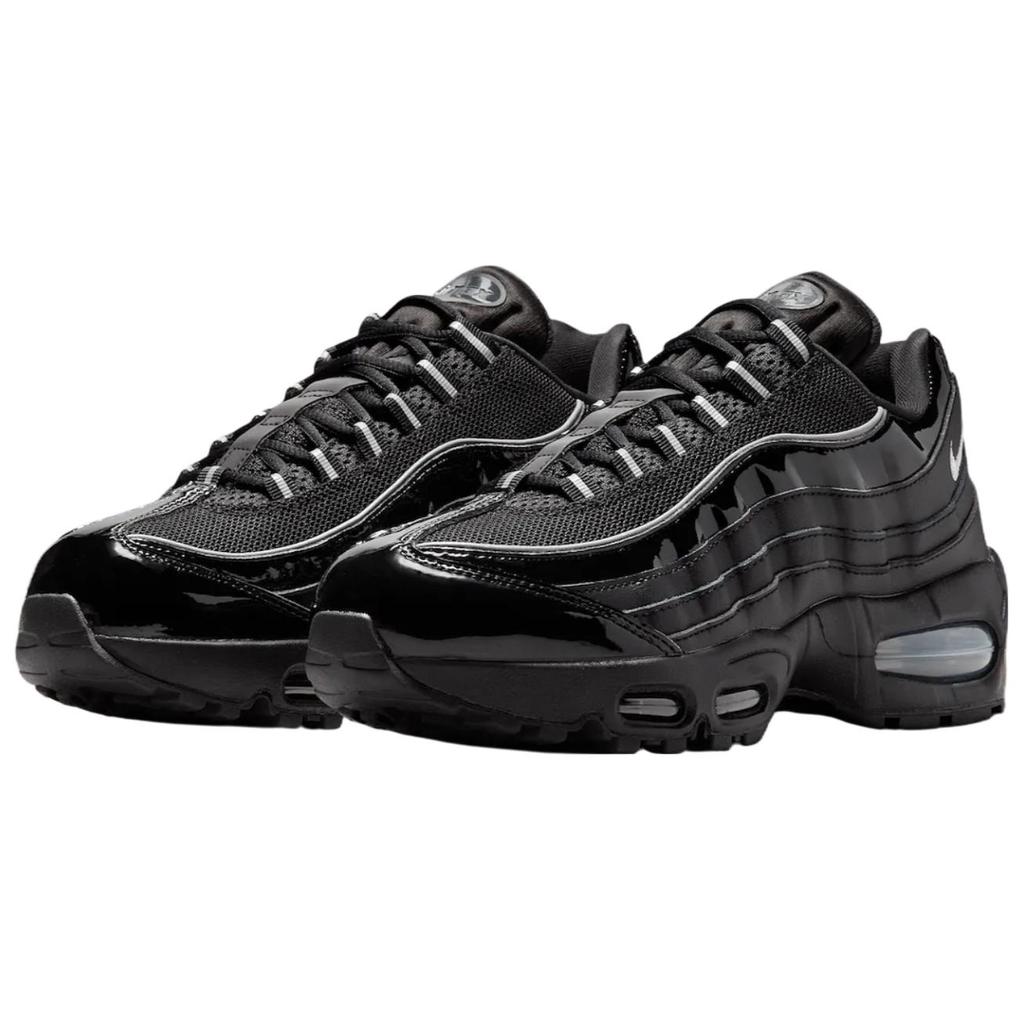 Nike Air Max 95 OG Schwarz Lack Damen Sneaker Reflekt-Silber Weiß Metallisch-Silber IB6397-001