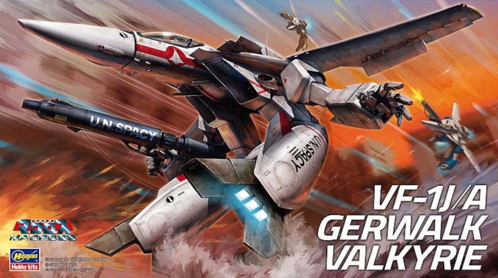 Hasegawa Super Dimension Fortress Macross Gerwalk Valkyrie Scale Plastic Model Kit 25 VF-1J/A 1/72