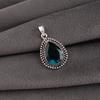 Apatite Gemstone 925 Sterling Silver Handmade Designer Pendant 1.5" Daily Wear Jewelry For Her APP-2-13