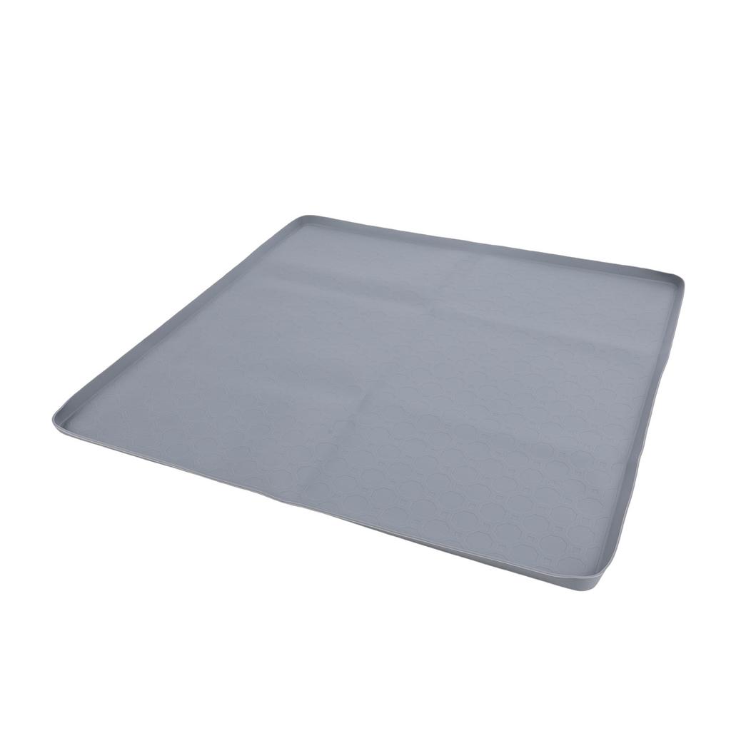 Antislip siliconen lekbak voor koelkast met opstaande rand, geschikt voor wasmachines, voerbakken voor huisdieren en vaatwassers.