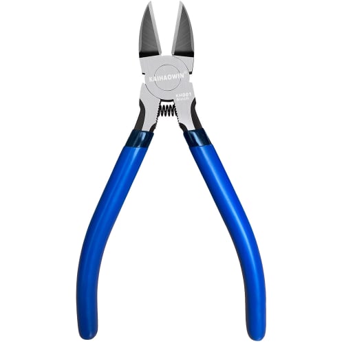 

KAIHAOWIN 160мм Кусачки, Кусачки электрика, Маленькие кусачки, 160мм Прецизионные кусачки, Кусачки с тонким лезвием, Сверхмощные кусачки, Инструмент для пластиковых моделей