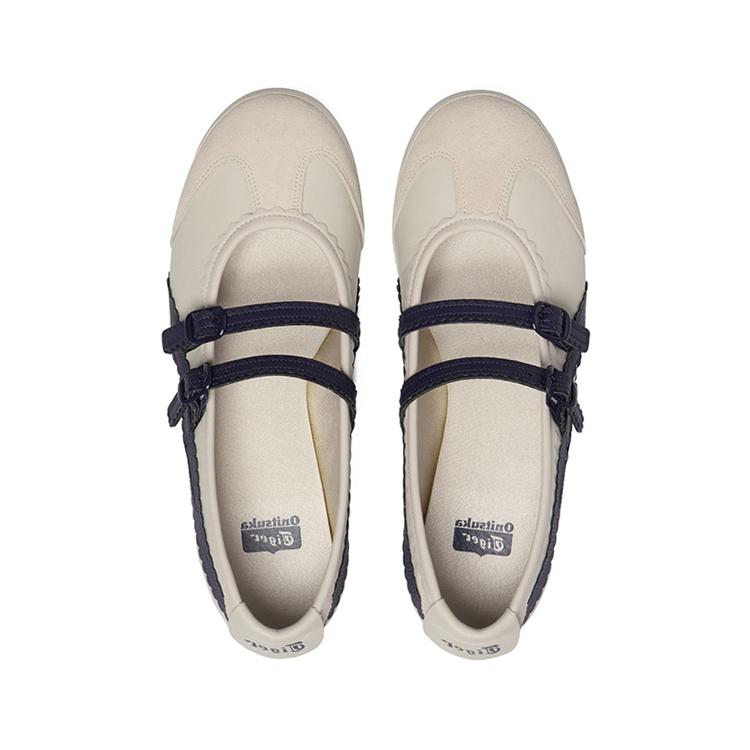 ONITSUKA TIGER Mexico 66 Tgrs Bequeme flache Mary-Jane-Schuhe Damenschuhe Beige 1182A678-200