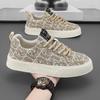 Fashion Men Embroidery Printing Casual Shoes 2025 Summer Lightweight Breathable Men Board Shoes Loafers Man Lace-up Canvas Shoe Sneakers