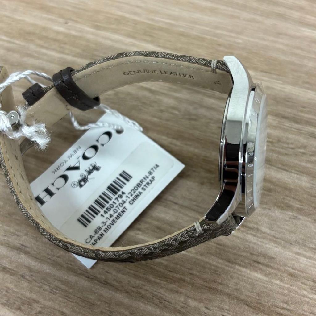 Used [New Unused ] COACH Watch Quartz Signature Pattern Ladies