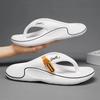 Fashion Men Platform Flip Flops Summer Thick Soft Sole EVA Slippers Outdoor Beach Sandals Anti-Slip Cloud Cushion Bathroom Slides Shoes
