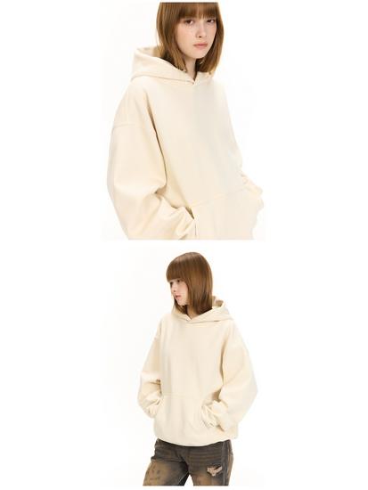 UNF 500G Heavyweight Fleece-Lined Hooded Pullover Sweatshirt for Men and Women, Ideal for Autumn and Winter