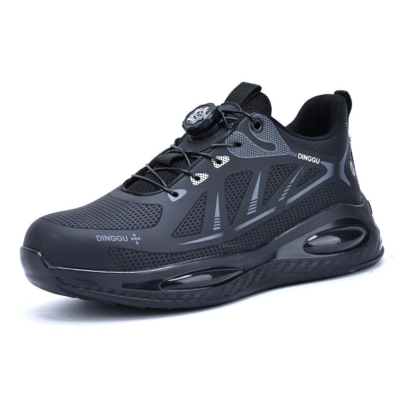 

New Rotating Button Men Work Shoes Puncture-Proof Safety Shoes Steel Toe Sneakers Men Security Protective Shoes Indestructible 38