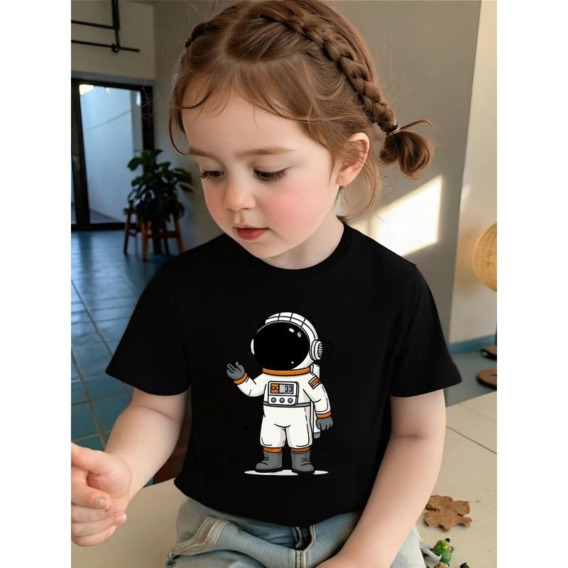 Europäische Größen Mädchen Kurzarm-T-Shirt Hergestellt aus Weich und Gemütlich für den täglichen Gebrauch, Perfekt für Zuhause, Draußen Und Sportliche Aktivitäten