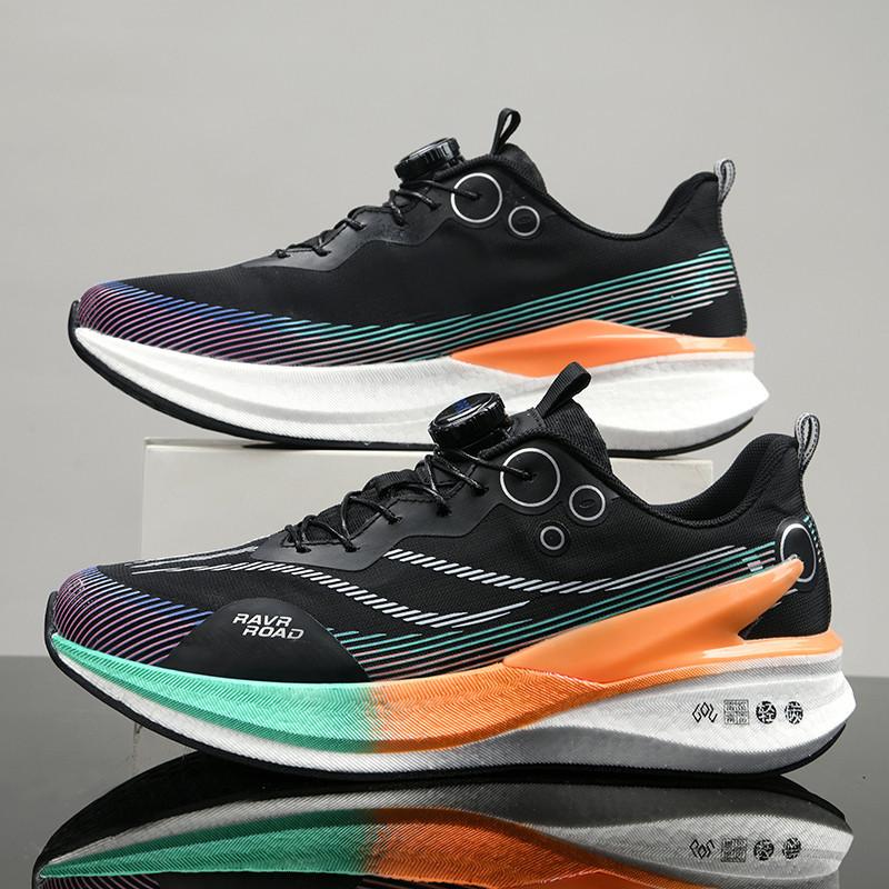 Red Rabbit 8pro Running Shoes for Autumn Primary and Secondary School Students Shock Absorbed Rotating Button Racing Running Shoes for Women