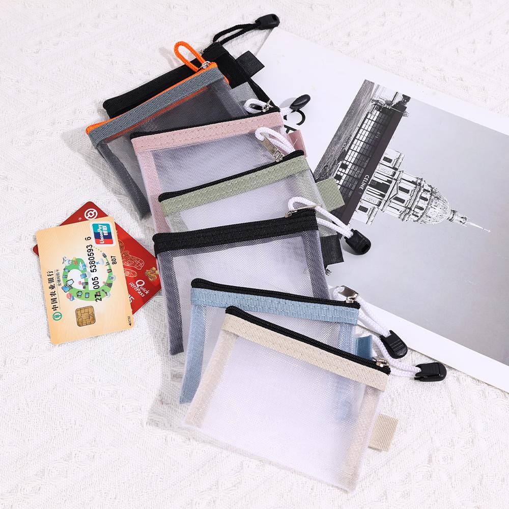 1PCS Mesh Compact Card Organizer