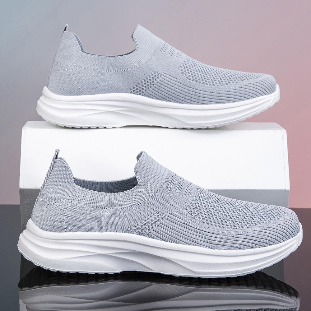 

New men s shoes solid color light sports shoes breathable casual shoes large size shoes 45