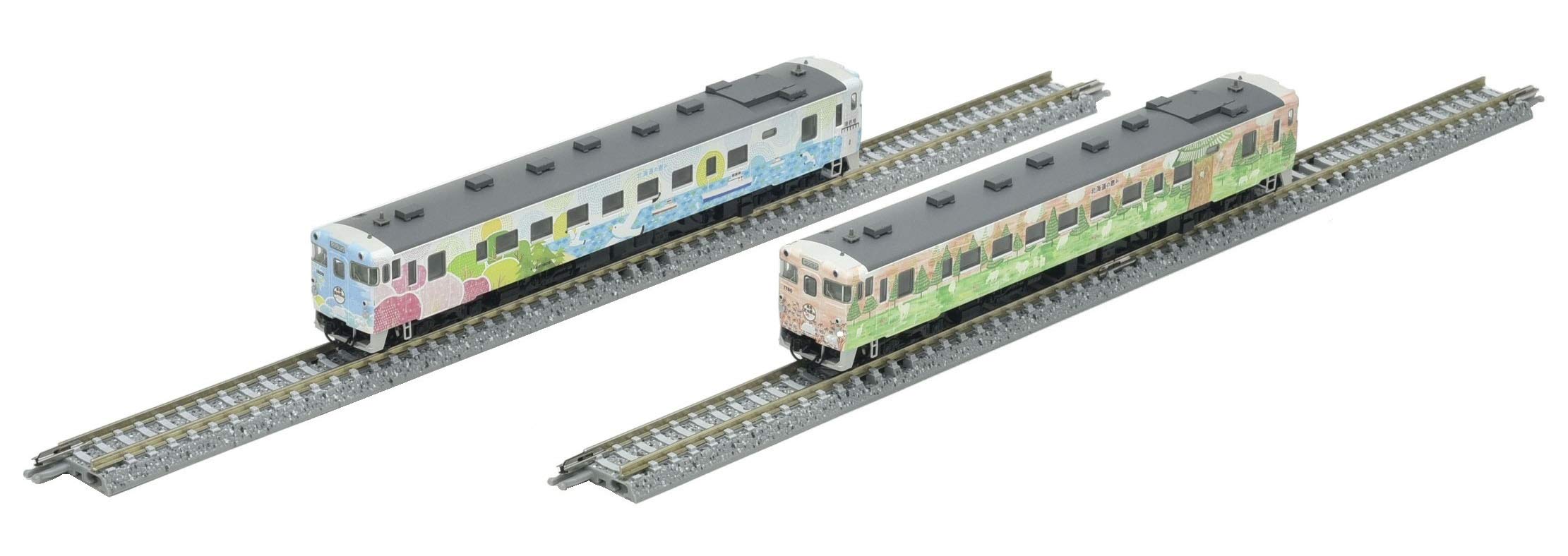 

TOMIX N Gauge Kiha 40 Type 1700 Южный Хоккайдо Морские благословения Центральный Хоккайдо Цветочные благословения Набор из 2 вагонов 98076 Железнодорожная модель дизельного вагона