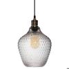 Atmosphera Omaha Pendant Light E27 Socket Smoked Gray