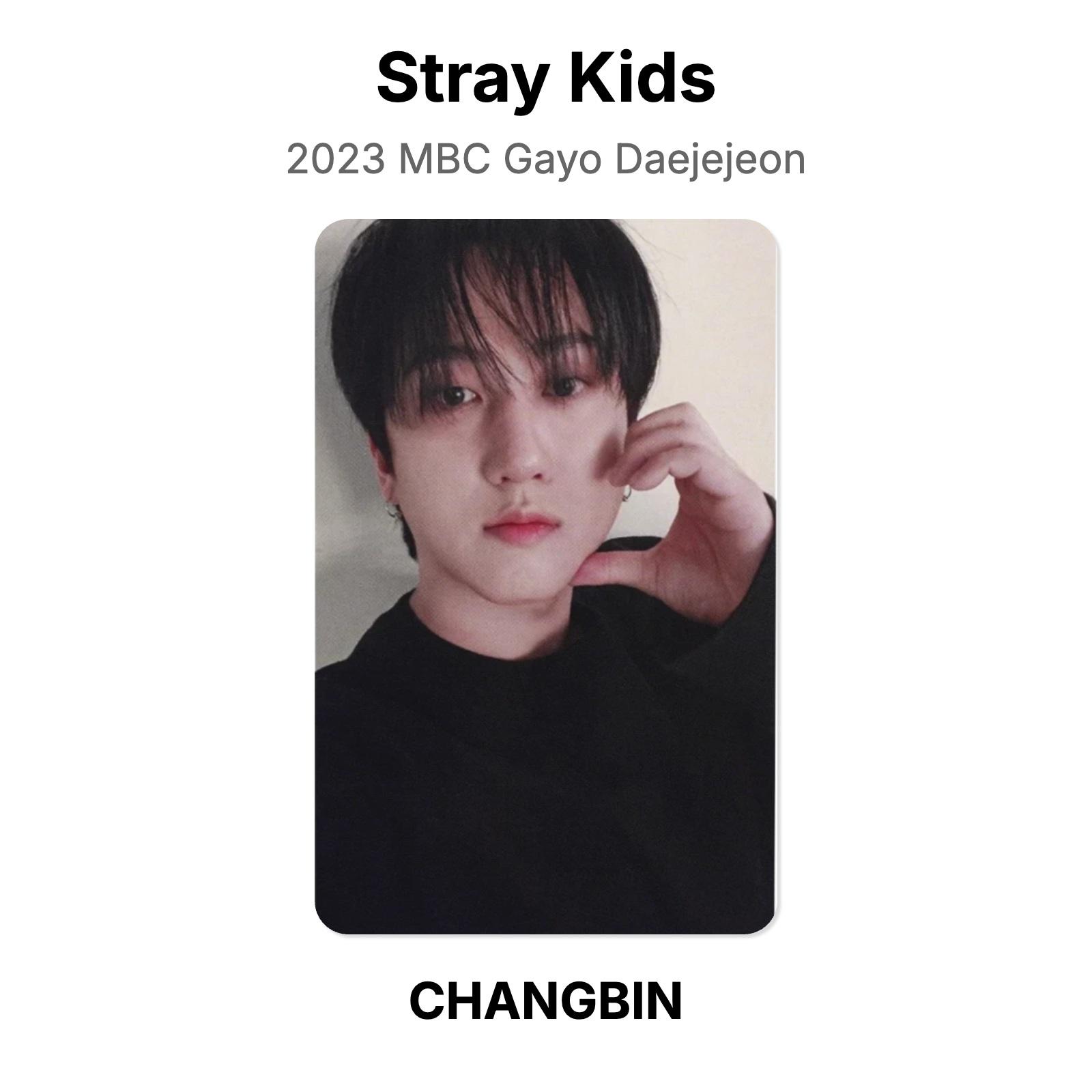 Stray Kids 2023 MBC Gayo Daejejeon Официальная фотокарточка CHANGBIN