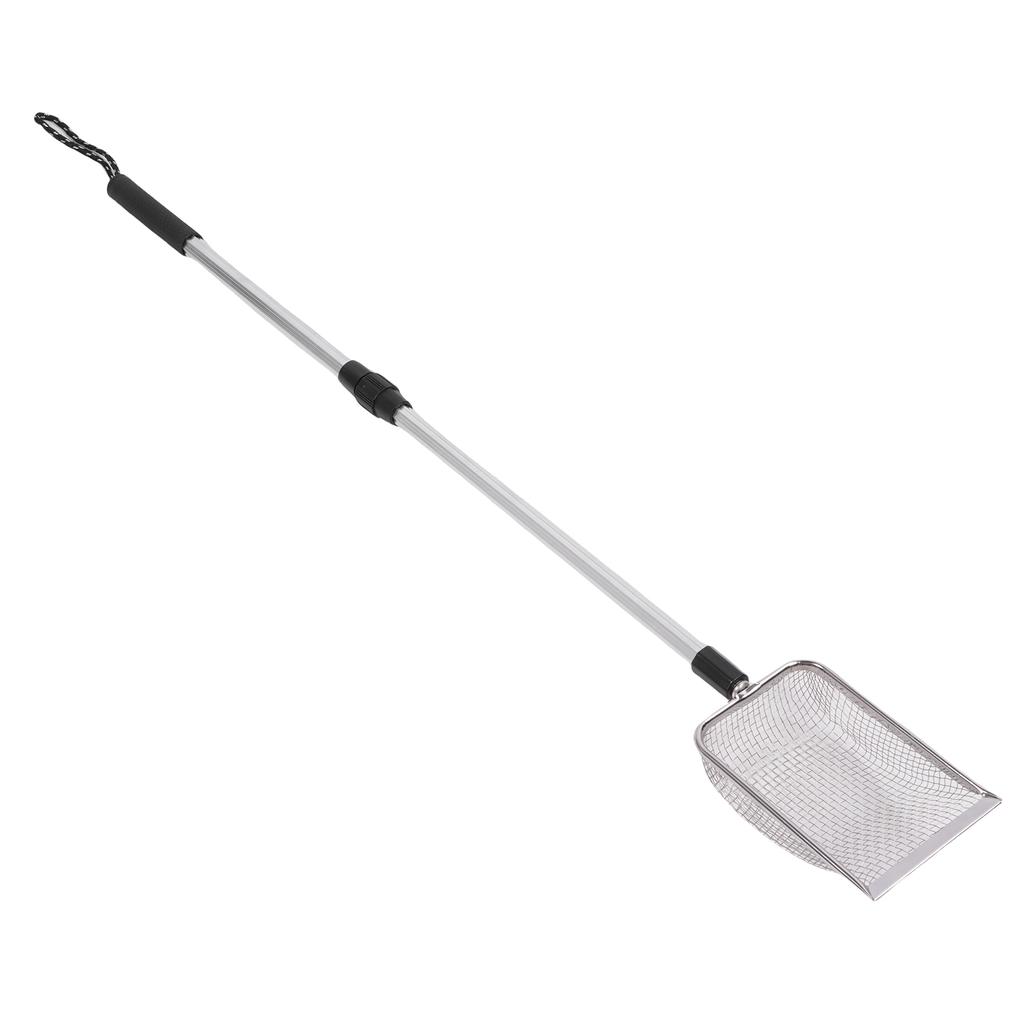 Extendable Cat Litter Scoop Long Handle Stainless Steel Metal Chicken Poop Scooper for Litter Box Chicken Coop