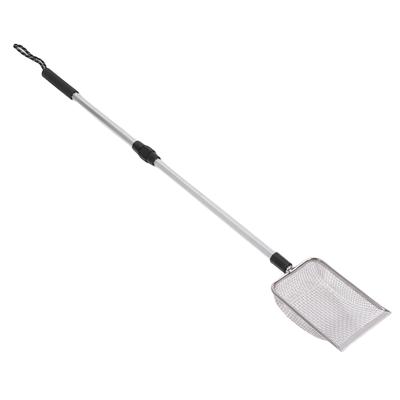 Επεκτεινόμενο Φτυαράκι Γάτας Μεγάλη Λαβή Μεταλλικό Ανοξείδωτο Ατσάλι Φτυαράκι Κοπράνων Κοτόπουλου για Γάτα-Κουτί Κοτέτσι