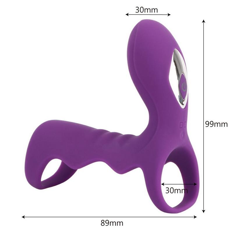 Penis Vibrators Delay Ejaculation Vibrating Rings Male Erection Vibrator 10 Speed Cock Ring Adult Products