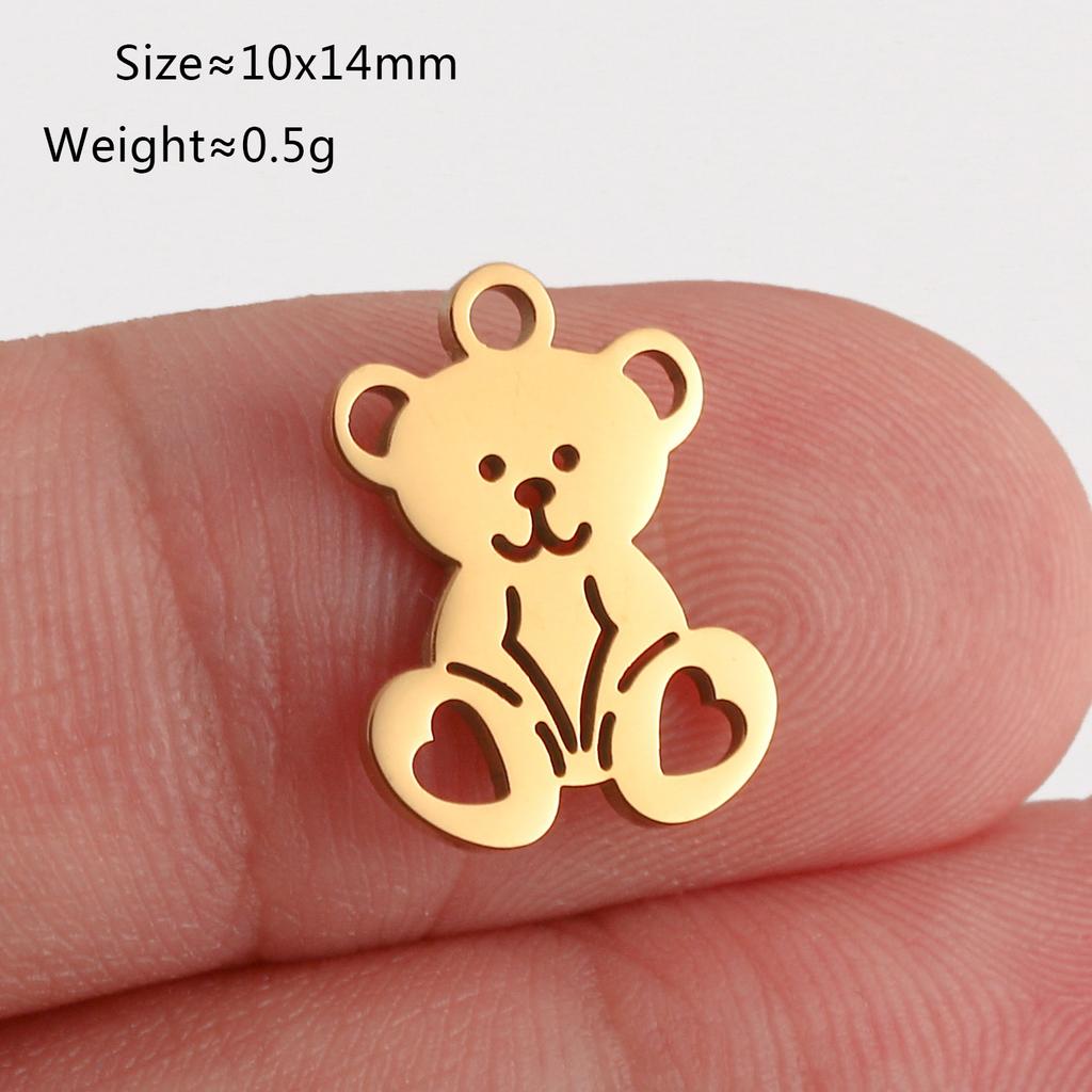 5 Pièces Breloques Empreinte de Pied/Cœur/Ballon à Air pour Bébé Acier Inoxydable Pendentifs d'Amour DIY Bijoux Inaltérables pour Collier Boucle d'Oreille