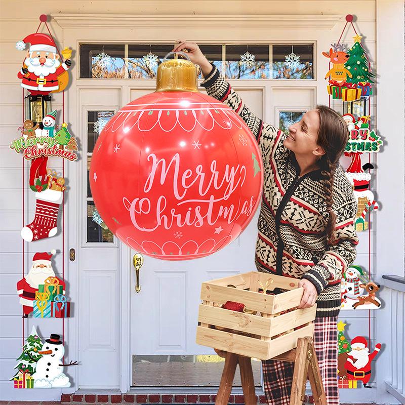 Weihnachts-Aufblasball-Außendekoration für Partys und Innenhöfe