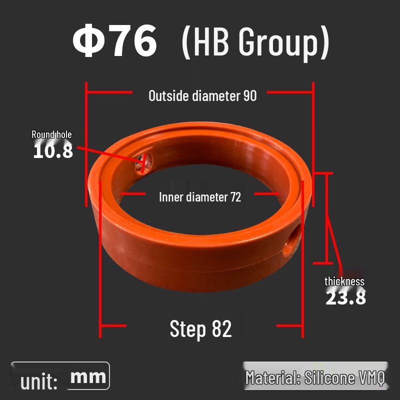 Sanitary Quick-Install Butterfly Valve Seal Gasket Φ76