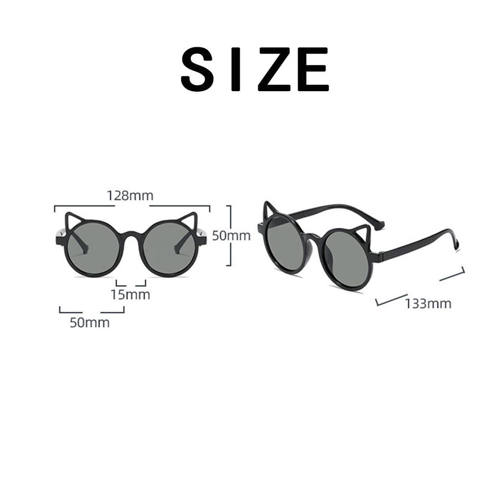 Nya Barnsolglasögon Mode Kattöron Solglasögon Nya Solglasögon Barn Glasögon Icke-polariserade Modeaccessoar