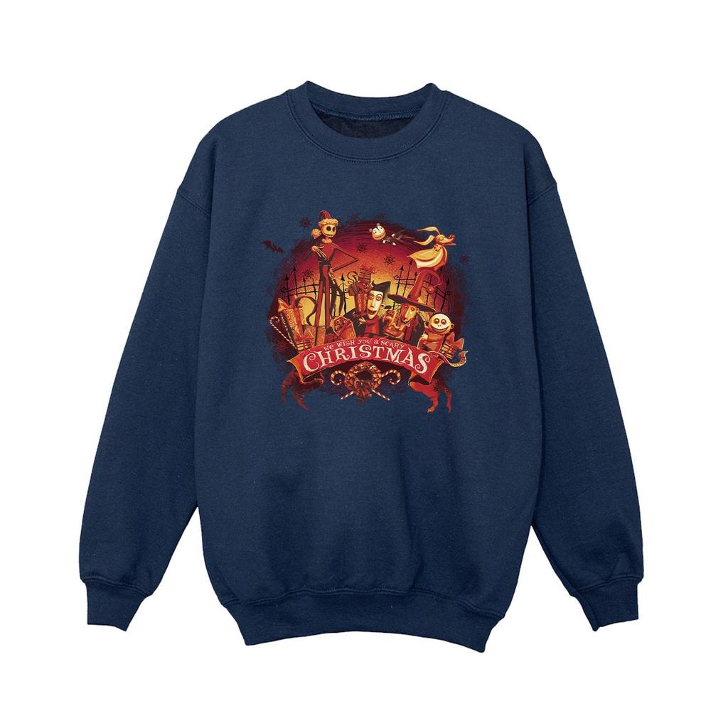 Disney Gruseliges Weihnachts-Sweatshirt „The Nightmare Before Christmas“ für Jungen