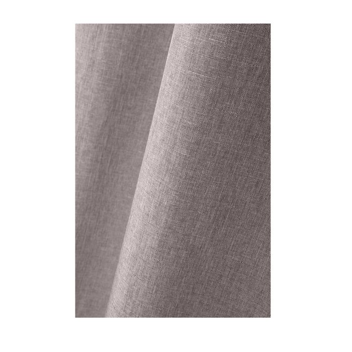 Rideau - Bea taupe - 140 x 260 cm - 100% polyester - 8 œillets en métal