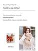 Women's High-End Winter Scarf: Fresh Solid Color Neck Warmer and Thickened Shawl