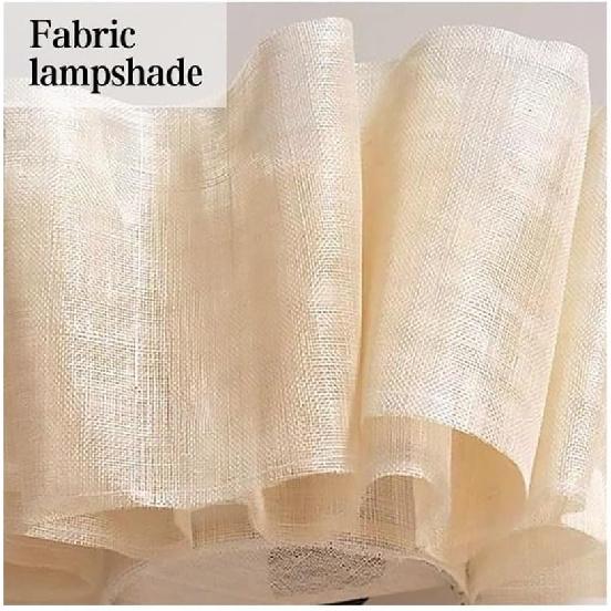 Modern Contemporary Farmhouse Style Antique Zen Fabric Adjustable Pendant Light for Bedroom, Living Room, Dining Room, Corridor, Hanging Light