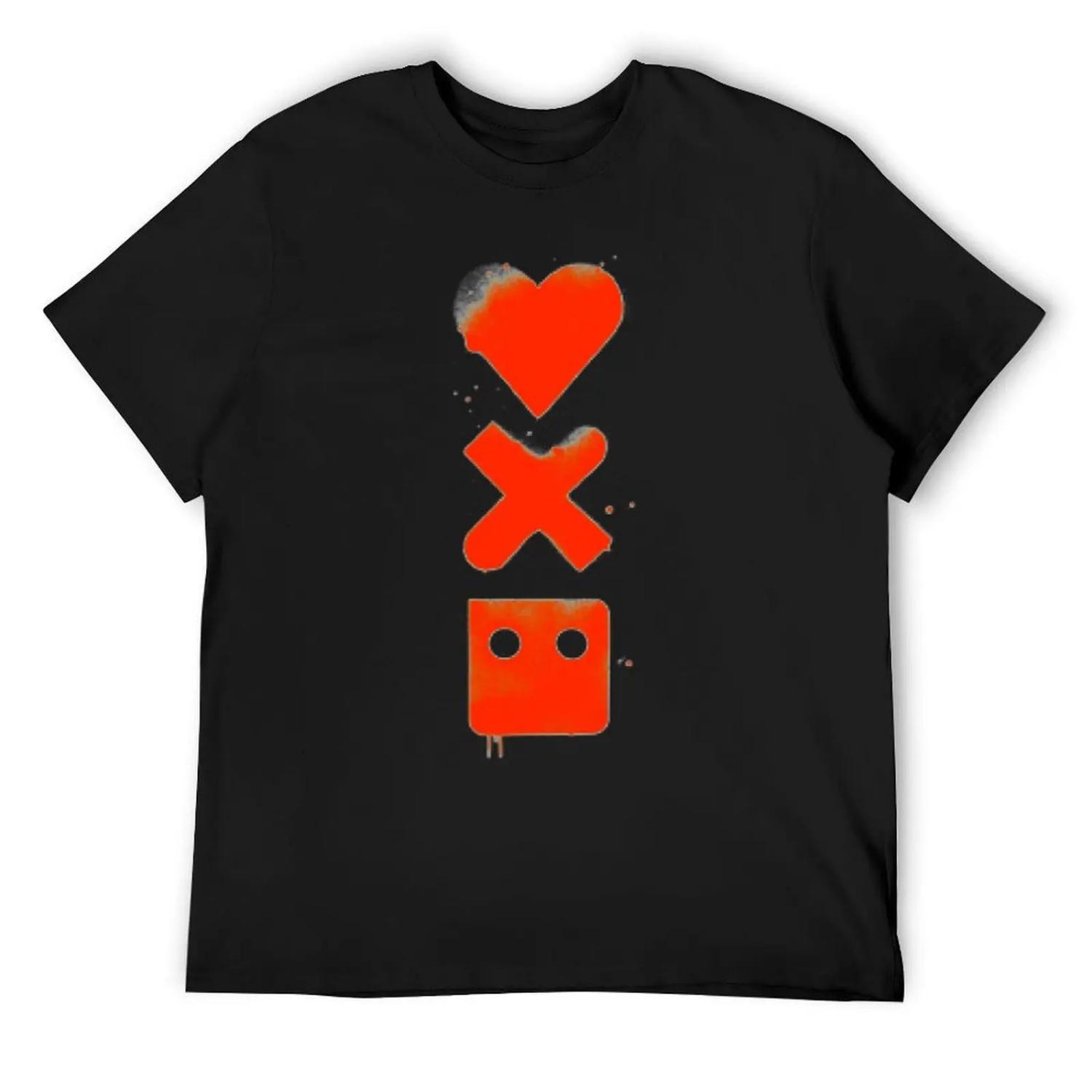 

Love, Death & Robots Логотип Вертикальна Футболка розкішні оверсайз футболки чоловічі футболки на замовлення смішні футболки для чоловіків XL чорний