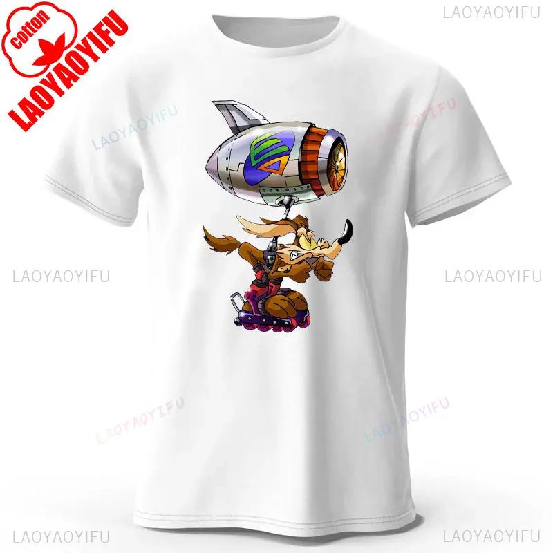 Grafická trička Wile E Coyote Pánská Dámská Y2K Manga Streetwear Topy Anime Oblečení Móda Harajuku Estetické Ležérní Tričko Camisetas